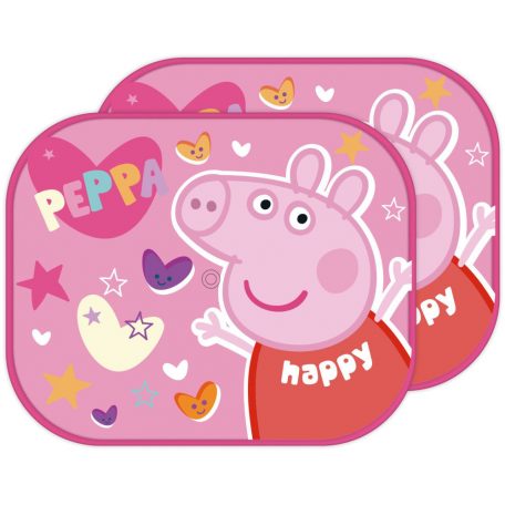 Peppa malac Happy napellenző ablakra 2 db-os