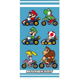   Super Mario Mariokart fürdőlepedő, strand törölköző 70x140cm