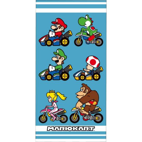 Super Mario Mariokart fürdőlepedő, strand törölköző 70x140cm