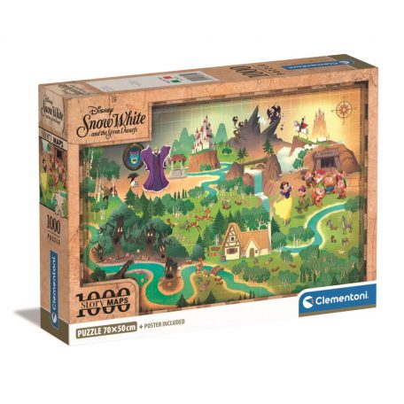 Mesetérkép Snow White 1000 db-os puzzle Clementoni