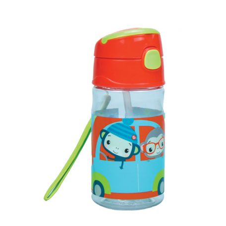 Fisher-Price Animals műanyag kulacs akasztóval 350 ml