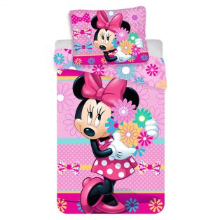 Disney Minnie Bouquet ágyneműhuzat 140×200cm, 70×90 cm