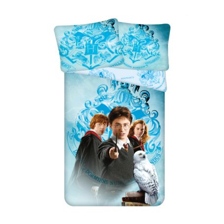 Harry Potter Light Blue ágyneműhuzat 140×200cm, 70×90 cm microfibre