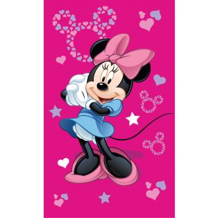   Disney Minnie Pink kéztörlő, arctörlő, törölköző 30x50cm