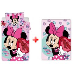   Disney Minnie Sweets gyerek ágyneműhuzat és polár takaró szett