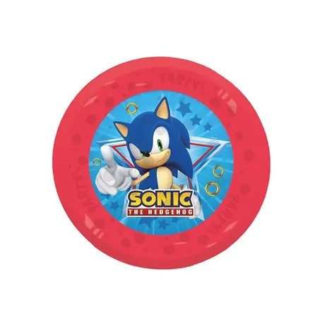 Sonic a sündisznó Sega micro prémium műanyag lapostányér 21 cm