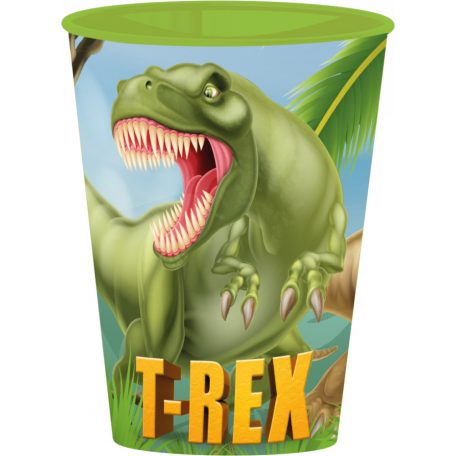 Dinoszaurusz T-Rex műanyag pohár 260 ml