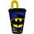 Batman Bat Signal szívószálas pohár, műanyag 430 ml